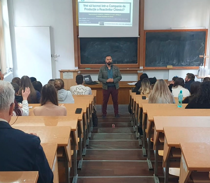 Ch-C România în dialog cu studenții de la Facultatea de Chimie (UAIC)